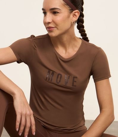 Remera Deportiva Texturizada con Estampa Move 3