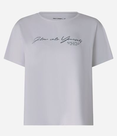 Remera Cropped Oversized Deportiva con Tecnologia Dry y Estampa Flow 3