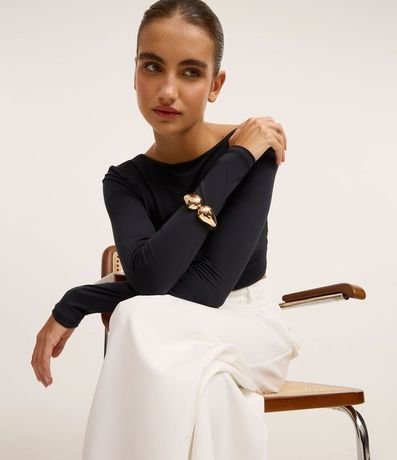 Maxi Pulsera con Forma de Gota Doble 4