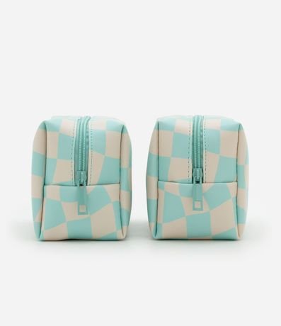 Kit 03 Neceser Grande y Rectangulares Médias con Estampa Stitch Playa 2