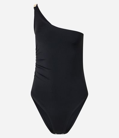 Body Hombro Único en Jersey con Fruncido Lateral 4