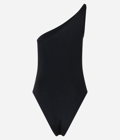 Body Hombro Único en Jersey con Fruncido Lateral 5