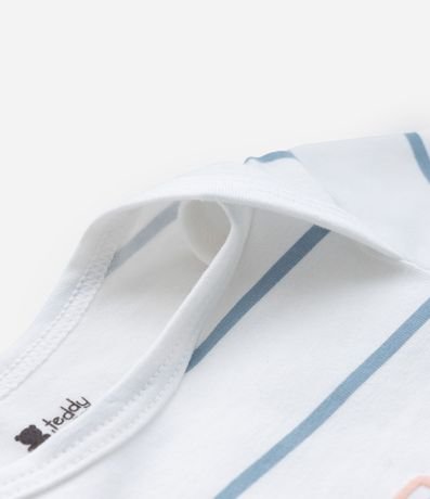 Body Infantil con Estampa Rayada y Carrinhos - Talle RN a 18 Meses 5