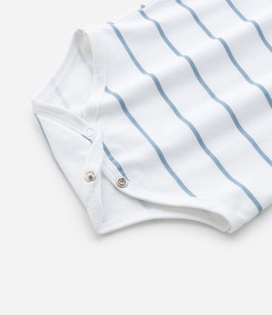 Body Infantil con Estampa Rayada y Carrinhos - Talle RN a 18 Meses 6