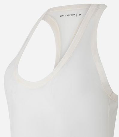 Musculosa Nadador Deportiva en Tule con Encaje 7