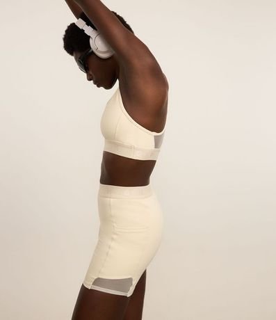 Bermuda Deportiva en Microfibra Pesada con Cintura Elástica y Bolsillos