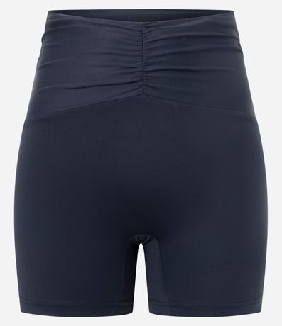 Bermuda Ciclista Deportiva en Microfibra con Cintura Fruncida 7