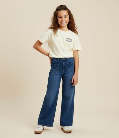 Remera Boxy Infantil con Estampa de Limones - Talle 5 a 14 años