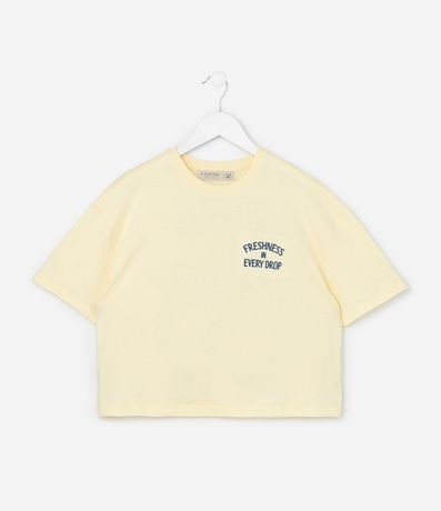 Remera Boxy Infantil con Estampa de Limones - Talle 5 a 14 años 2