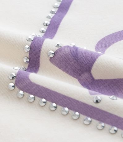 Remera Boxy Infantil con Aplicación de Strass Girls Club - Talle 5 a 14 años 3