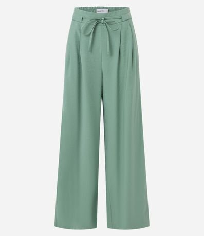 Pantalón Wide Leg Sastrería con Cinturón Incorporado 7