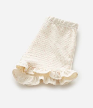 Conjunto Infantil con Estampa de Lunares Detalles en Broderie y Textura Waffle - Talle 0 a 18 Meses 12