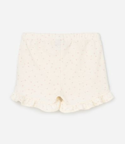 Conjunto Infantil con Estampa de Lunares Detalles en Broderie y Textura Waffle - Talle 0 a 18 Meses 6