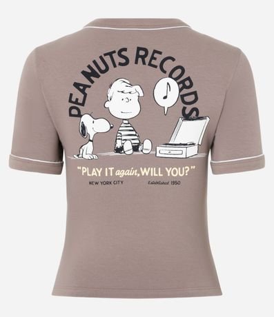 Blusa New T-shirt con Estampa Frente y Espalda Snoopy 6