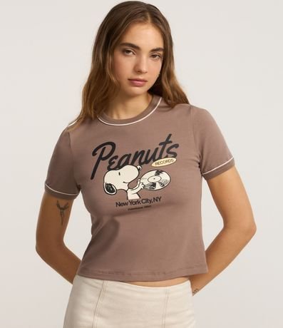 Blusa New T-shirt con Estampa Frente y Espalda Snoopy 2