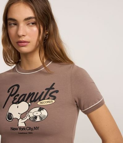 Blusa New T-shirt con Estampa Frente y Espalda Snoopy 4