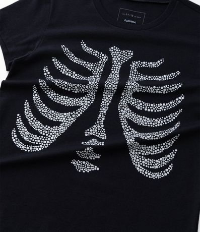 Remera Infantil con Estampa Esqueleto - Talle 5 a 14 años 5