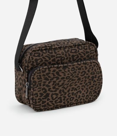 Bolsa Shoulder Bag en Algodón con Estampa de Animal Print 2