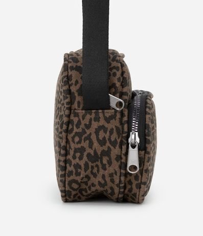 Bolsa Shoulder Bag en Algodón con Estampa de Animal Print 3