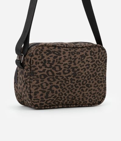 Bolsa Shoulder Bag en Algodón con Estampa de Animal Print 4