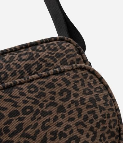 Bolsa Shoulder Bag en Algodón con Estampa de Animal Print 6