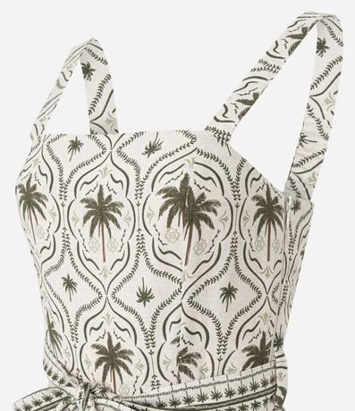 Enterito de Bretel en Viscolino con Estampa Floral 2