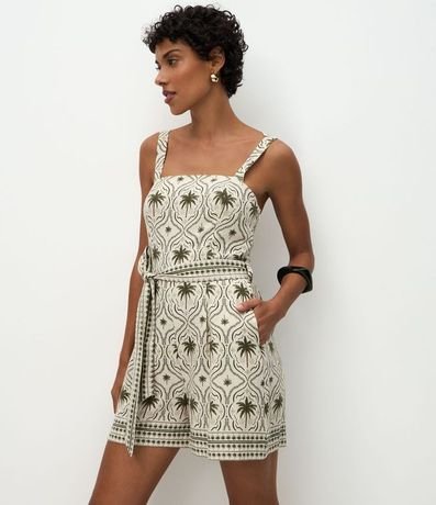 Enterito de Bretel en Viscolino con Estampa Floral 2