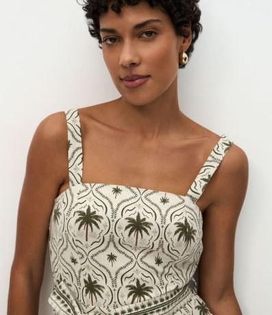 Enterito de Bretel en Viscolino con Estampa Floral 3