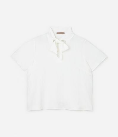 Blusa en Crepé con Cuello Lazo Curve & Plus Size 5