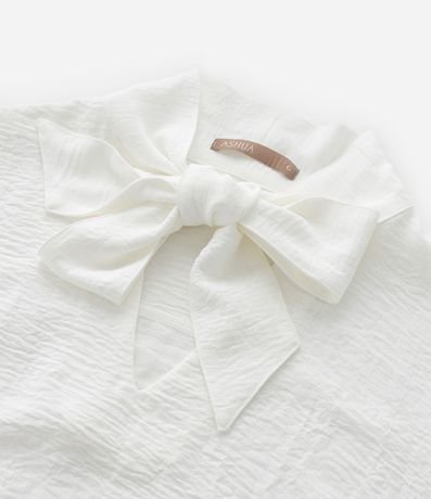 Blusa en Crepé con Cuello Lazo Curve & Plus Size 7