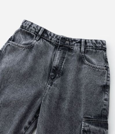 Pantalón Slouchy Infantil en Jeans con Bolsillo Cargo - Talle 5 a 14 años 6