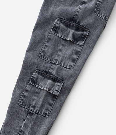 Pantalón Slouchy Infantil en Jeans con Bolsillo Cargo - Talle 5 a 14 años 8