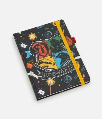 Cuaderno en Papel con Elástico y Estampa Harry Potter