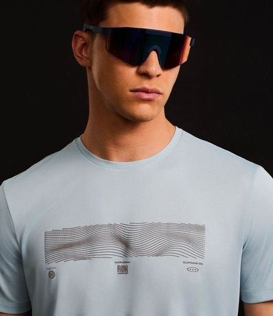 Remera Regular Deportiva en Tecnologia Dry com Print y Recortes 5