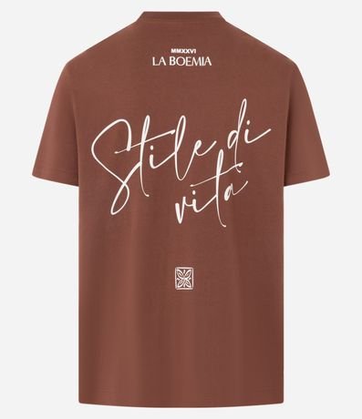 Remera Comfort en Algodón con Estampa Localizada y Lettering 8