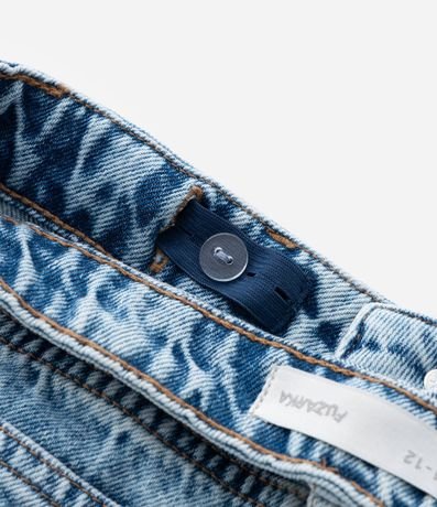 Bermuda Infantil en Jeans con Cinturón de Corazón - Tam  5 a 14 años 6