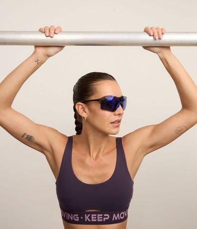 Top Copa Deportivo con Bretel Ancho y Cintura Elástica Estampada 2