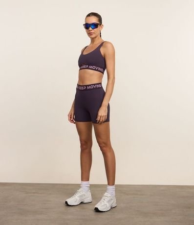 Top Copa Deportivo con Bretel Ancho y Cintura Elástica Estampada 3