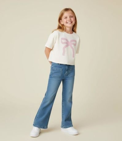 Pantalón Flare Infantil en Jeans - Talle 5 a 14 años
