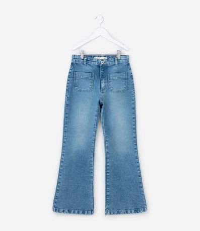 Pantalón Flare Infantil en Jeans - Talle 5 a 14 años 2