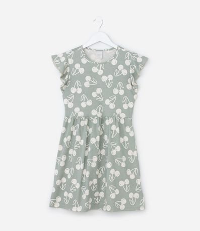 Vestido Infantil con Estampa Cerezas - Talle 5 a 14 años 1