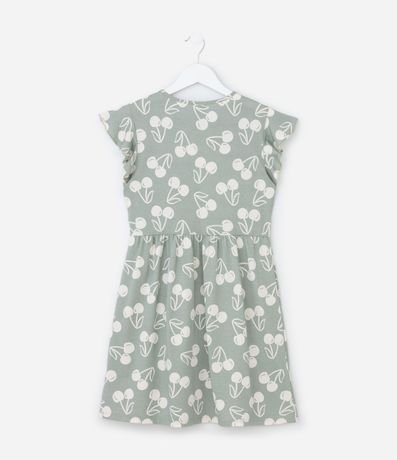 Vestido Infantil con Estampa Cerezas - Talle 5 a 14 años 2