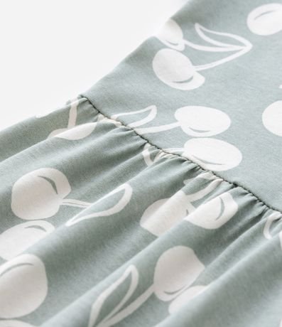 Vestido Infantil con Estampa Cerezas - Talle 5 a 14 años 4