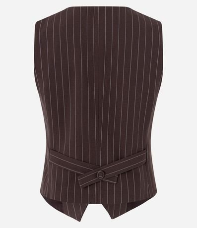 Chaleco Alfaiatado con botones Forrados y Riscas de Giz 8