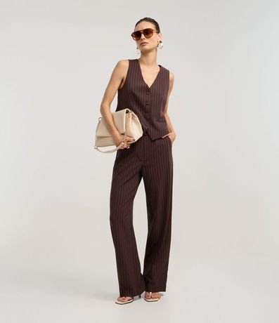 Chaleco Alfaiatado con botones Forrados y Riscas de Giz 2