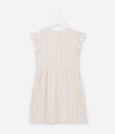 Vestido Infantil con Estampa Rayada - Talle 5 a 14 años 2