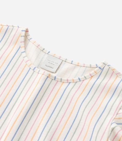 Vestido Infantil con Estampa Rayada - Talle 5 a 14 años 5