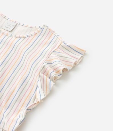 Vestido Infantil con Estampa Rayada - Talle 5 a 14 años 6