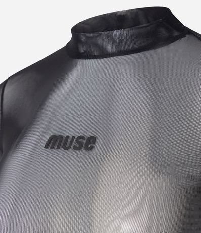 Blusa Deportiva en Tule con Cuello y Estampa Muse 8