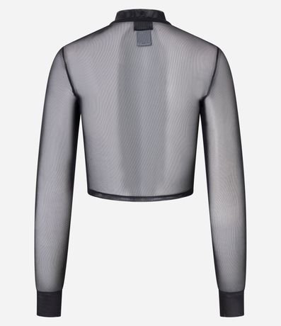 Blusa Deportiva en Tule con Cuello y Estampa Muse 9